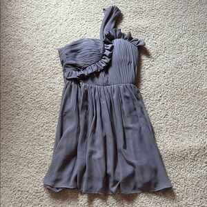 Elegant Gray Bridesmaid Dress